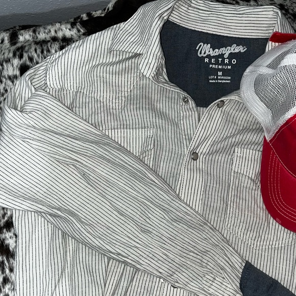 Men’s Wrangler Pearl Snap - Picture 1 of 3